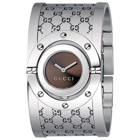 gucci bangle watch silver.